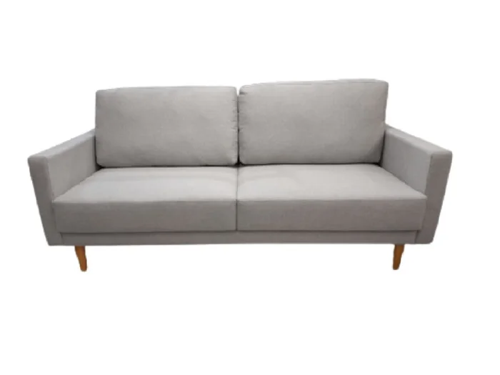 Sofá 2 cps BOOGIE en Tela - Beige Ceniza en Gris - Sillones y sofás, Uruguay | Finkel