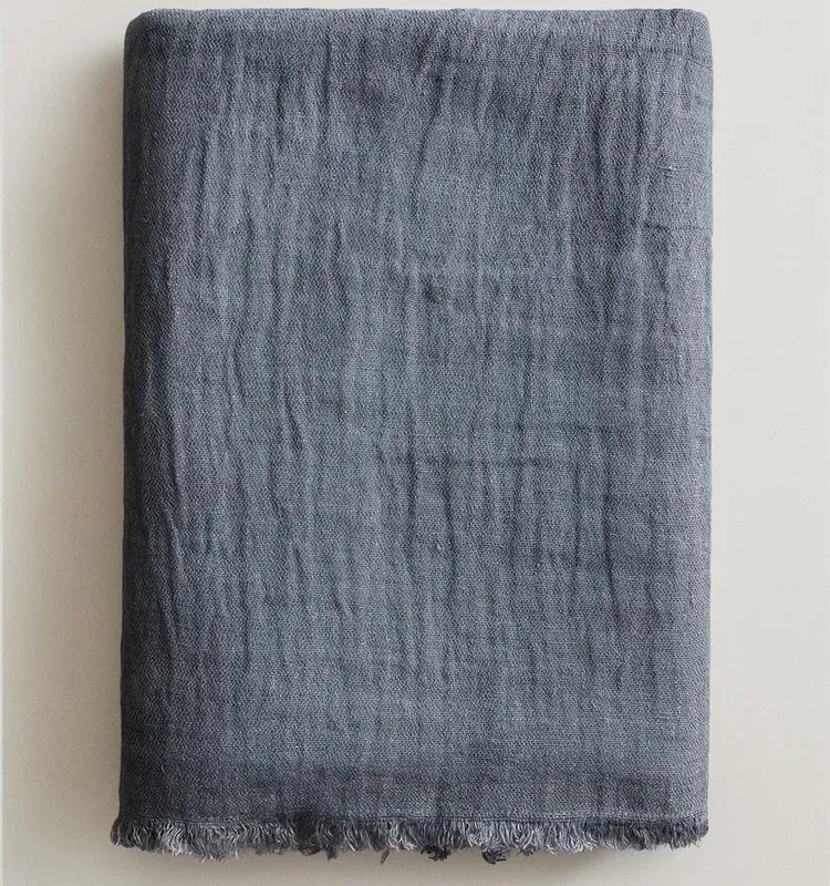 MANTA LINO FLECOS REVERSIBLE - Textiles, Uruguay | Zara Home
