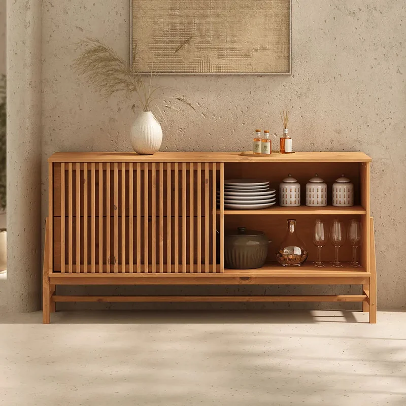 Aparador Buffet 145CM Ader - Madera Maciza en Madera natural - Aparadores y recibidores, Uruguay | Balton, vista 7