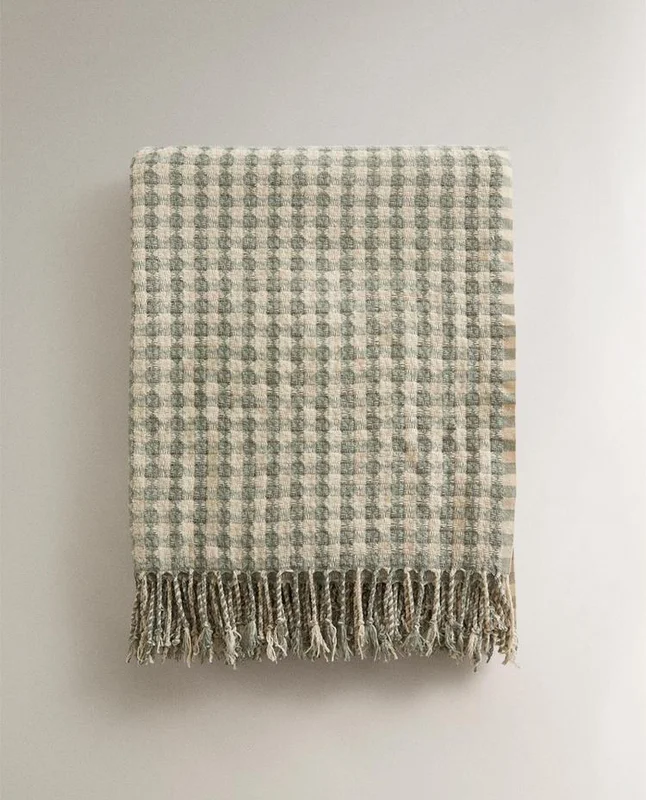 MANTA JACQUARD CUADROS - Textiles, Uruguay | Zara Home, vista 5