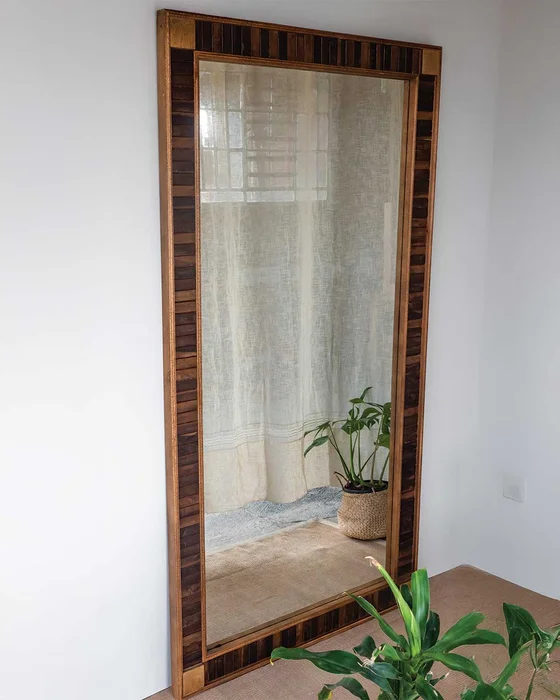 ESPEJO TRAMANDAÍ 210x110 en Madera natural - Espejos, Uruguay | Fundamento Muebles