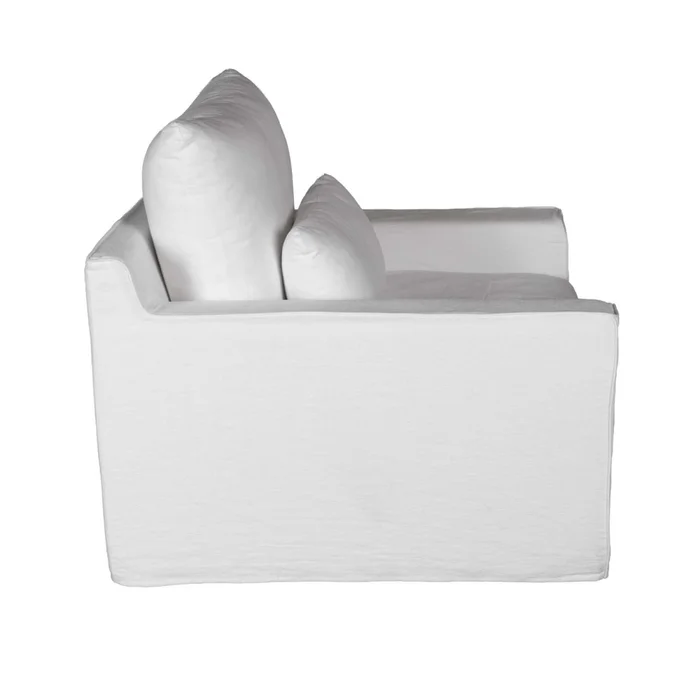 Sofá 1 Cuerpo Tela Blanco Positano en Blanco - Sillones y sofás, Uruguay | Divino, vista 6