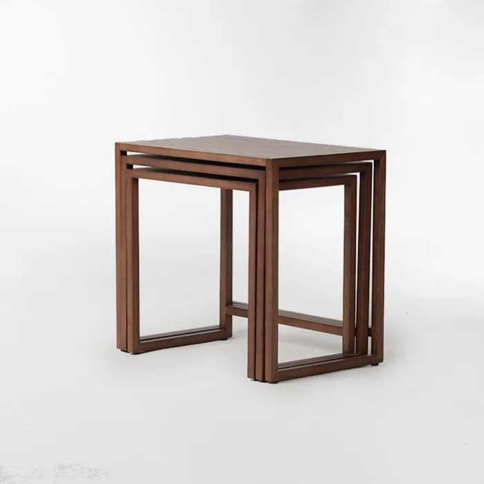MESA AUXILIAR THE THREE MARRÓN SET x 3 en Marrón - Mesas de comedor, Uruguay | Viasono, vista 4