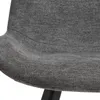 Silla de comedor HYGUM giratoria gris/negro en Gris/negro - Sillas, Uruguay | JYSK, vista 5 de 5