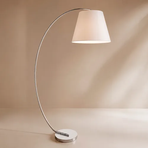 Lámpara de pie Copenhague cromo en Blanco - Lámparas de pie, Uruguay | Alta Gracia Deco