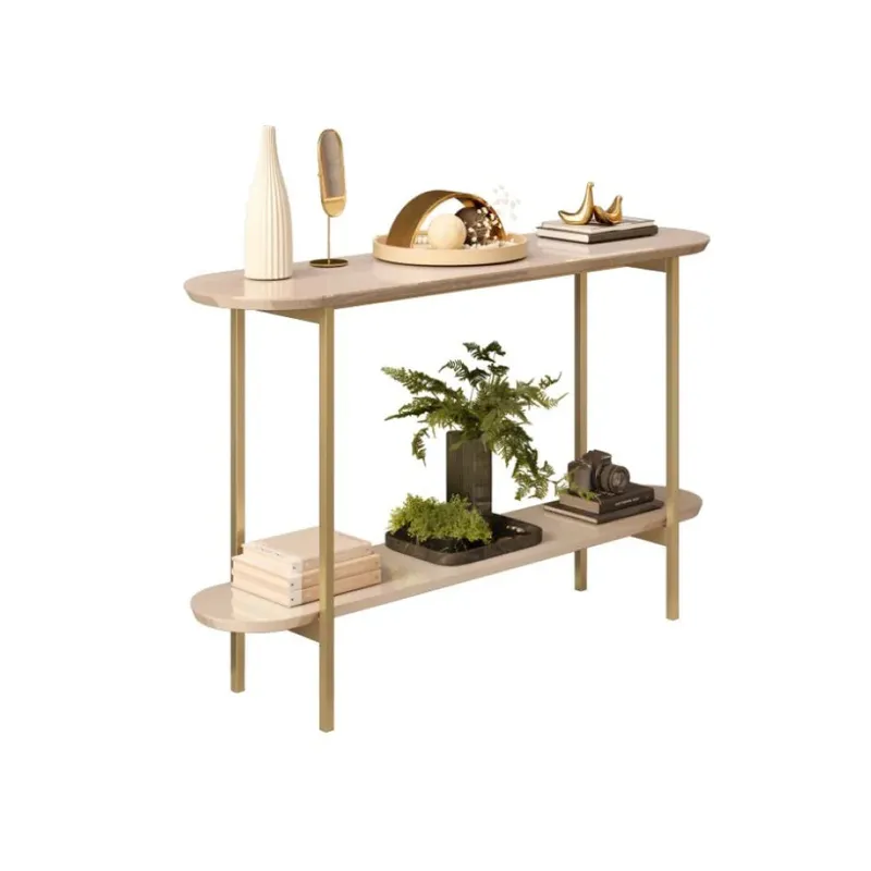 Mesa de arrime en MDF y Metal - Charlote Blanco en Blanco - Mesas de arrimo, Uruguay | Ecowood