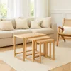 MESA AUXILIAR THE THREE MARRÓN SET x 3 - Mesas de comedor, Uruguay | Viasono, vista 1 de 5