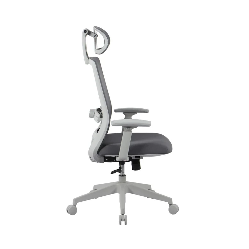 Silla De Oficina Malla-y-metal Gris 2788f-1m en Gris - Sillas de escritorio, Uruguay | Divino, vista 4
