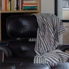 Manta para sillon y cama algodón Rayas Taupe - 130cm - Textiles, Uruguay | Buho Store, vista 3 de 8