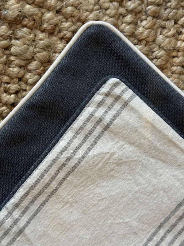 Funda Lino Kanvas Petrol - Textiles, Uruguay | Decilo con Alma, vista 4