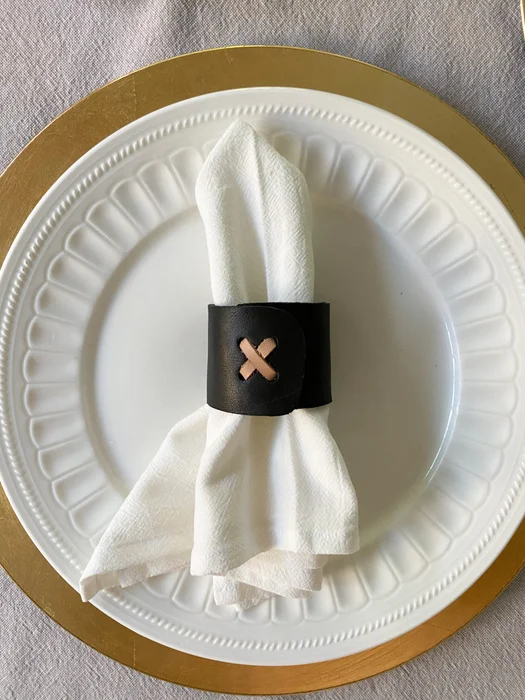 Servilleteros rígidos en nergo – Kit x6 en Blanco - Textiles, Uruguay | Dreams On Time, vista 5