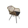 SILLA DE COMEDOR C/POSABRAZOS RATTAN Y METAL en Multicolor - Sillas, Uruguay | Alfa Ventas, vista 3 de 5