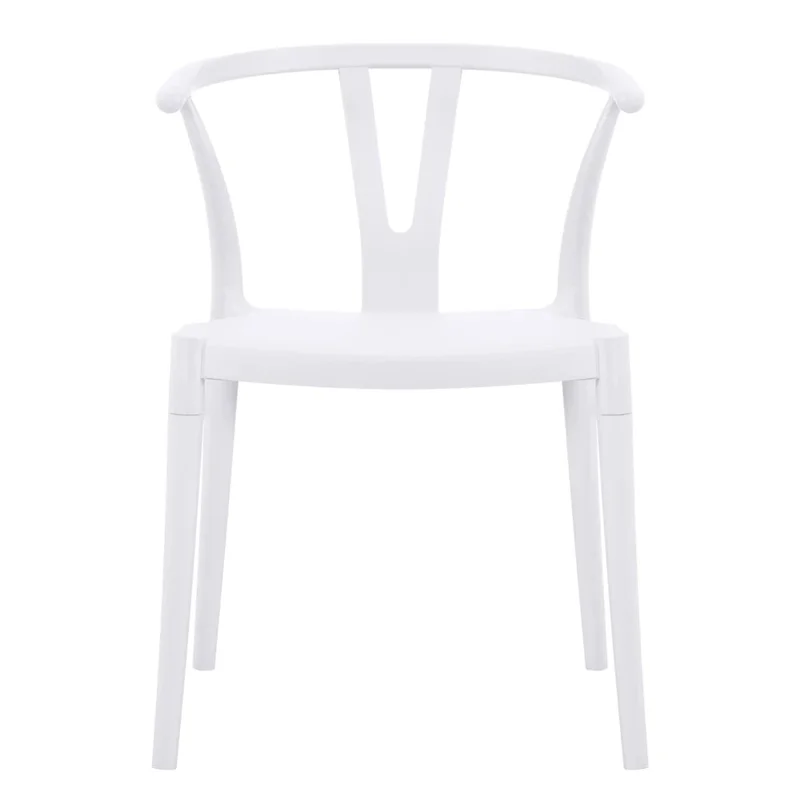 Silla Wishbone de polipropileno Blanco Tiza en Blanco - Sillas, Uruguay | Ecowood, vista 3