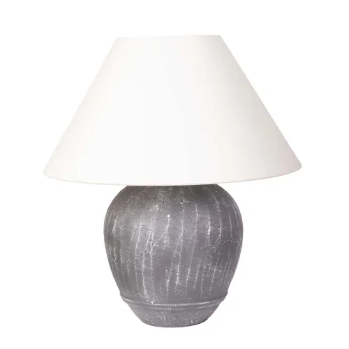 Lámpara De Mesa Ml2432 Gris Cemento Ml243217 en Gris - Lámparas de mesa, Uruguay | Divino