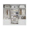 Placard 6 Puertas Mdf Blanco Americano Plus en Blanco - Roperos y placares, Uruguay | Divino, vista 2 de 4