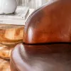 BUTACA GIRATORIA - CUERO ITALIANO HABANO - Butacas, banquetas y puffs, Uruguay | La Iberica, vista 7 de 9