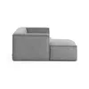 Sofá Blok 2 plazas chaise longue izquierdo pana gris 240 cm en Gris - Sillones y sofás, Uruguay | Kavehome, vista 9 de 10