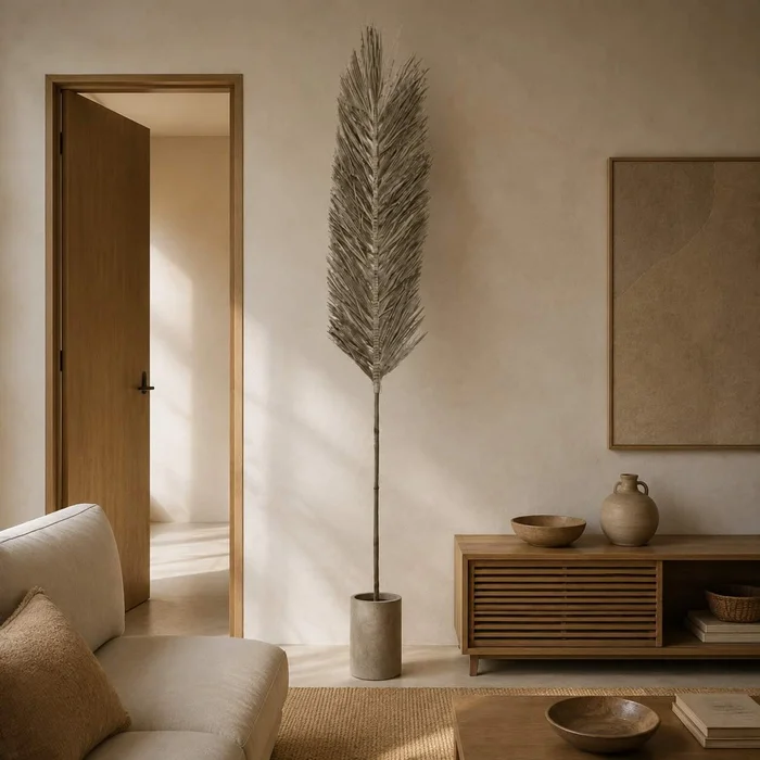 Palma de Rattan 2 mts en Beige - Decoración, Uruguay | Camino a Casa