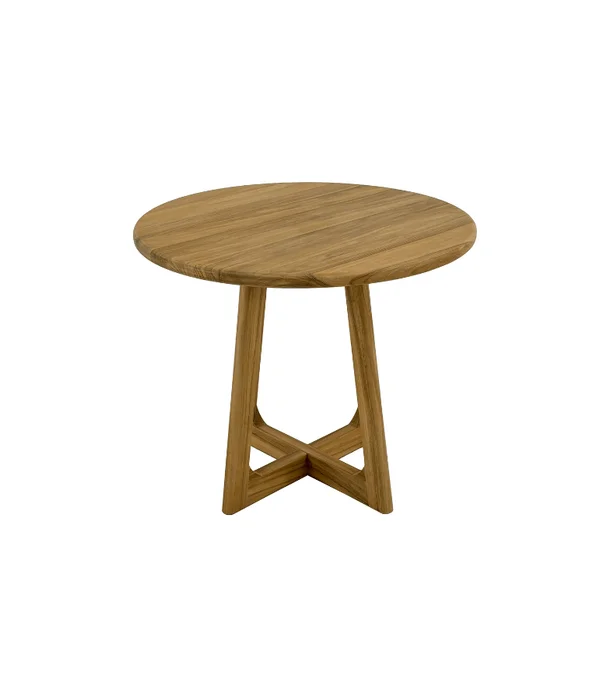 MESA REDONDA COMEDOR MANANTIALES TEKA en Madera natural - Mesas de comedor, Uruguay | Masinfinito Casa