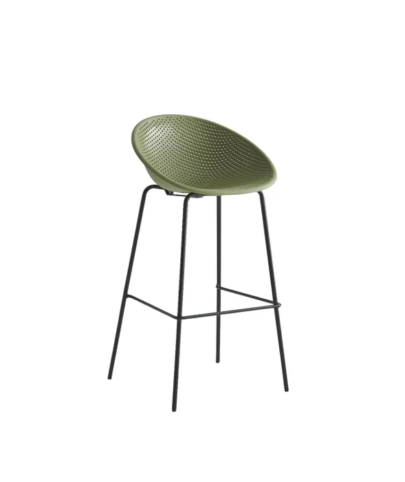 Butaca Taburete panal metal y polipropileno vc1809 verde en Verde - Butacas, banquetas y puffs, Uruguay | Alfa Ventas
