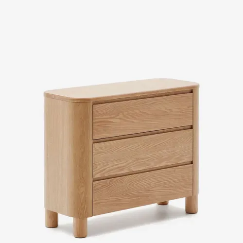 Cómoda Salaya de madera contrachapada de fresno FSC Mix Credit 120 x 80 cm en Madera natural - Cómodas, Uruguay | Kavehome