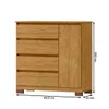 Comoda Cajonera Vega para Dormitorio 4 Cajones con Rieles Telescópicos y 1 Puerta - Marrocos - Cómodas, Uruguay | Mulata, vista 3 de 6