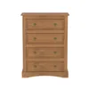 Comoda 4 Cajones Madera Marron Mex en Marrón - Cómodas, Uruguay | Divino, vista 3 de 4