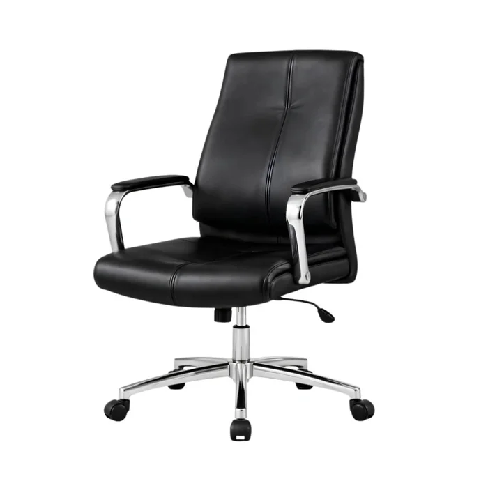 Silla De Escritorio Oficina Cromada Mariposa - Nash - Negro en Negro - Sillas de escritorio, Uruguay | Ecowood, vista 2