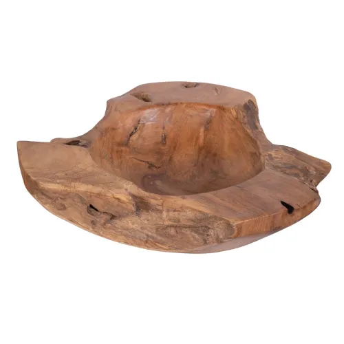 Bowl 11,0557,001 Natural/beige Madera De Teca 110557001 en Madera natural - Decoración, Uruguay | Divino