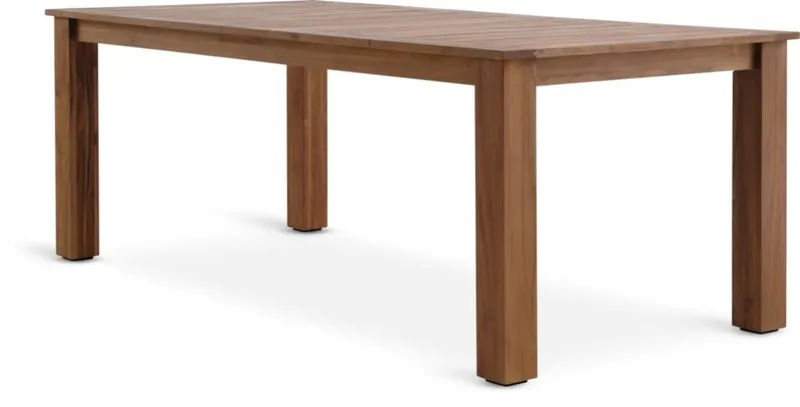 Mesa de jardín DRAMMEN A100xAl210 teca en Madera natural - Muebles para el exterior, Uruguay | JYSK