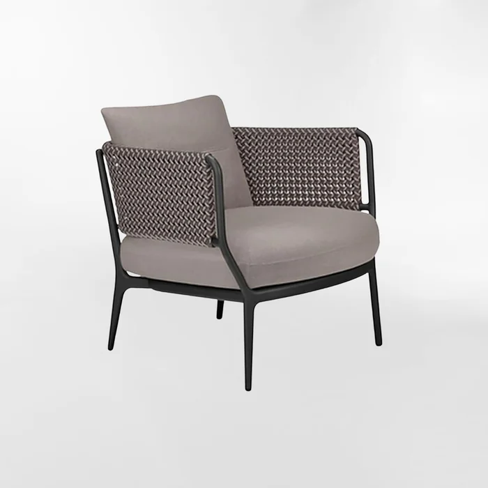 POLTRONA DE EXTERIOR SUNSCREEN Gris en Beige - Butacas, banquetas y puffs, Uruguay | Viasono, vista 3