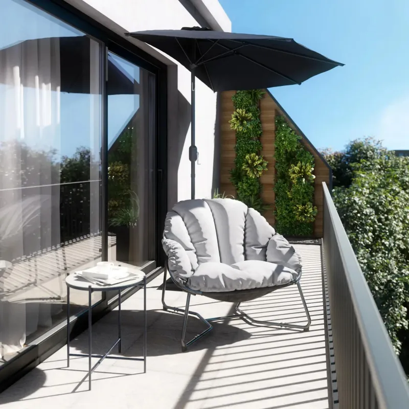Sillón Cocoon Gris oscuro en Gris - Muebles para el exterior, Uruguay | Naterial Uruguay