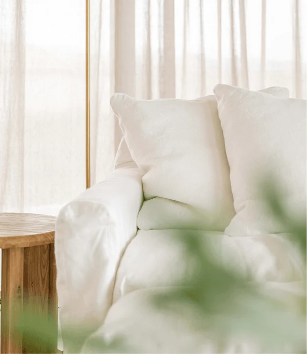 SOFA BISCARROSSE LOVESEAT 130 BLANCO en Blanco - Sillones y sofás, Uruguay | Masinfinito Casa, vista 2