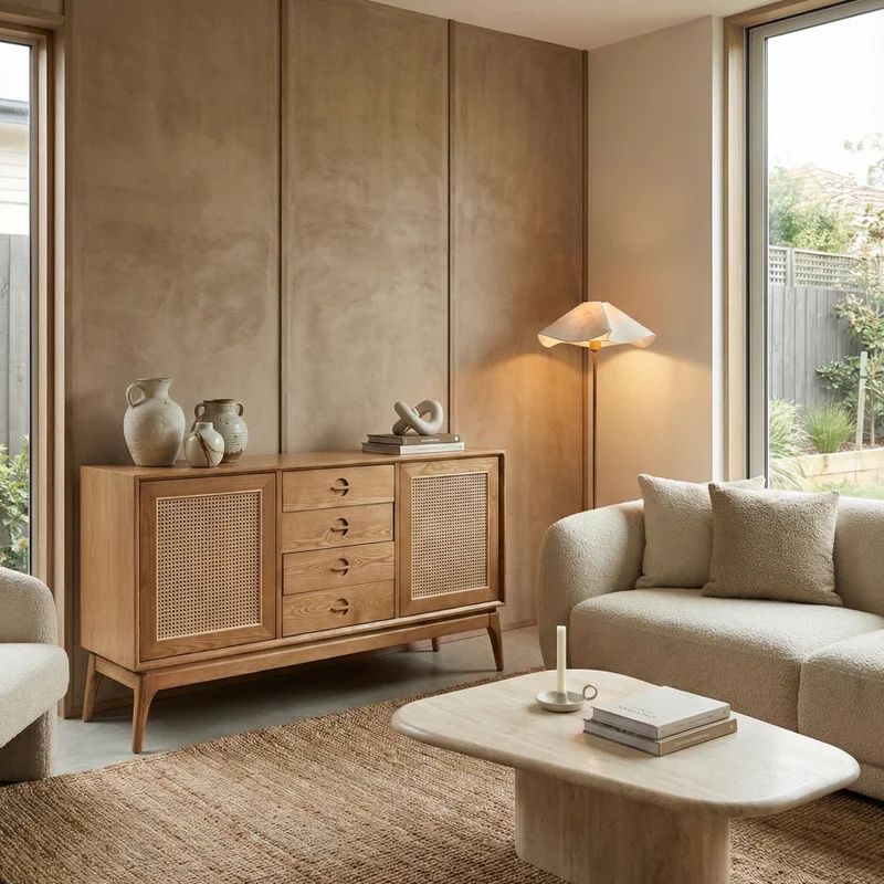 Aparador Londres en Madera natural - Muebles, Uruguay | Indrana, vista 4