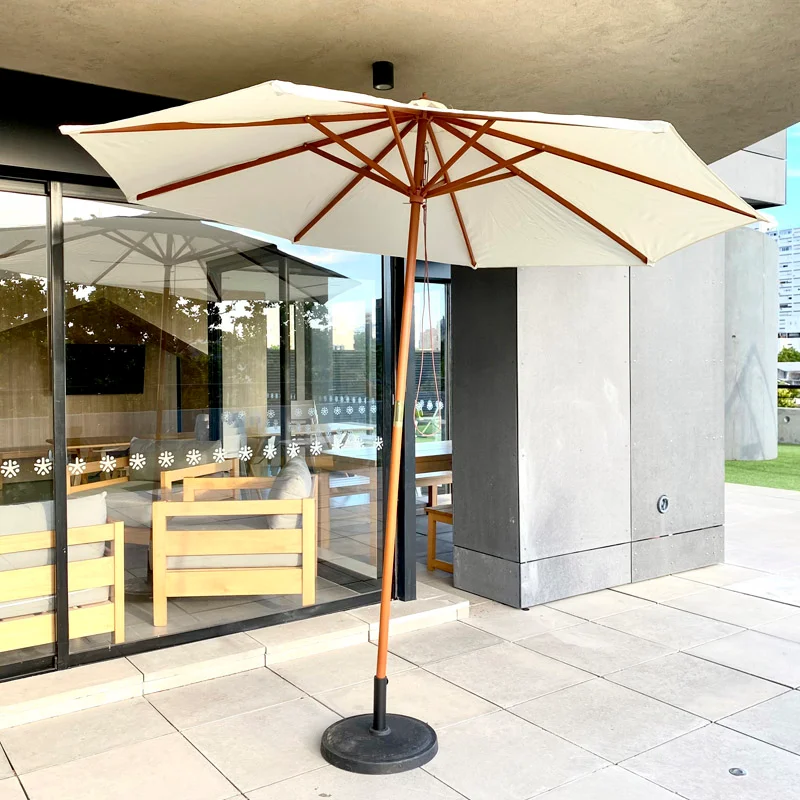 Sombrilla para jardín o terraza 270cm Natural o Verde en Verde - Muebles para el exterior, Uruguay | Alta Gracia Deco, vista 3