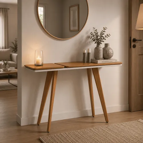 Recibidor 140CM - Linea Ares en Madera natural - Aparadores y recibidores, Uruguay | Balton