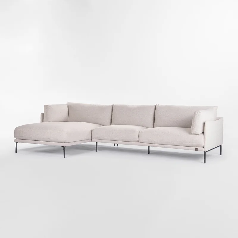 Sofá con chaise COSTA Gris IZQUIERDO - Sillones y sofás, Uruguay | Viasono, vista 3