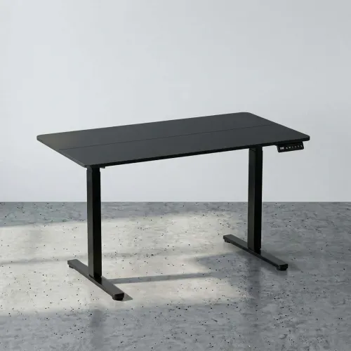 Escritorio Regulable Metal-y-mdf Negro Up en Negro - Escritorios y sillas de escritorio, Uruguay | Divino