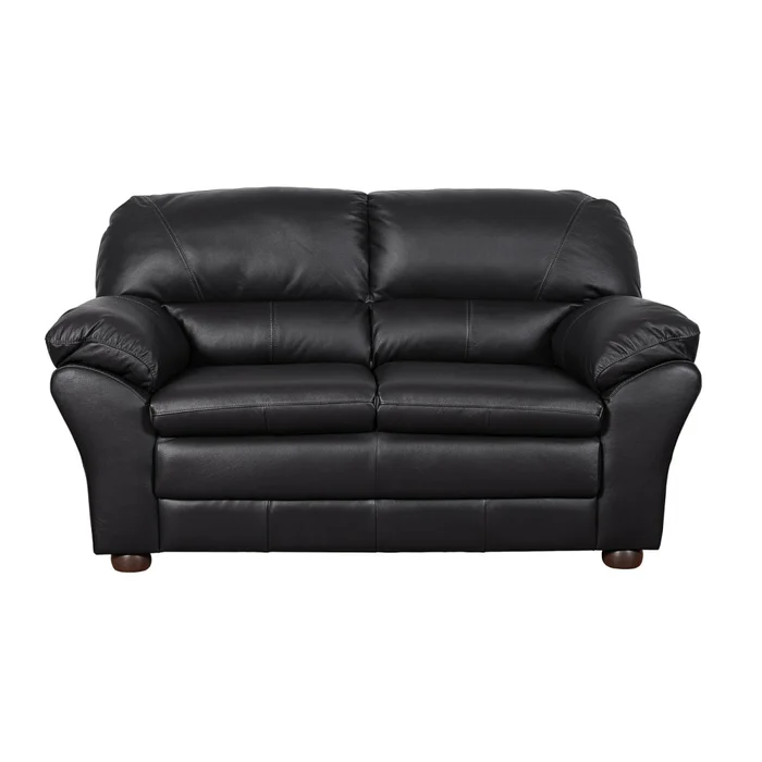 Sillón 2 Cuerpos Cuero Negro Florencia en Negro - Sillones y sofás, Uruguay | Divino, vista 4