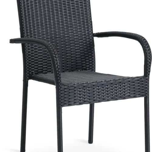 Silla apilable GUDHJEM negro en Negro - Muebles para el exterior, Uruguay | JYSK
