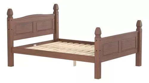 Cama 2 Plazas ELLIOTTIS 1523 en Marrón - Dormitorio, Uruguay | Igoa