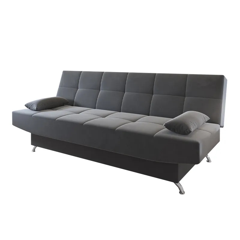 Sofa Cama Living Sillon Reclinable Microfibra Eros Gris en Gris- Marron - Sillones y sofás, Uruguay | Soy Hogar
