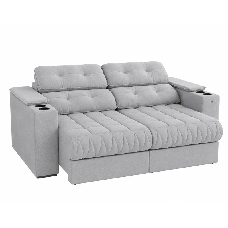 Sillón Sofá 2 cuerpos Retractil y Articulado - Premier en Elige una opciónArenaGris - Sillones y sofás, Uruguay | Delta Center, vista 3