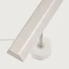 Lámpara de mesa Lynor de metal cepillado con base de mármol blanco en Blanco - Lámparas de mesa, Uruguay | Kavehome, vista 6 de 7