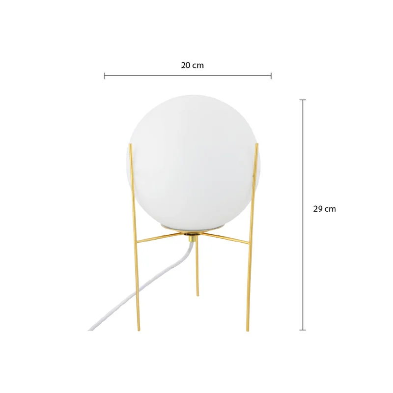 Luminaria de Mesa Pireo Blanca en Negro - Lámparas de mesa, Uruguay | Serlux, vista 7