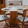 Mesa de Comedor Ana - Redonda - Línea Nevada - Blanco en Blanco - Mesas de comedor, Uruguay | Ecowood, vista 3 de 6