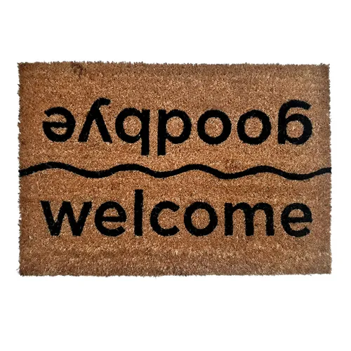 FELPUDO DE COCO 40X60CM H.1.5CM WELCOME- GOOD BYE - Textiles, Uruguay | Decohogar