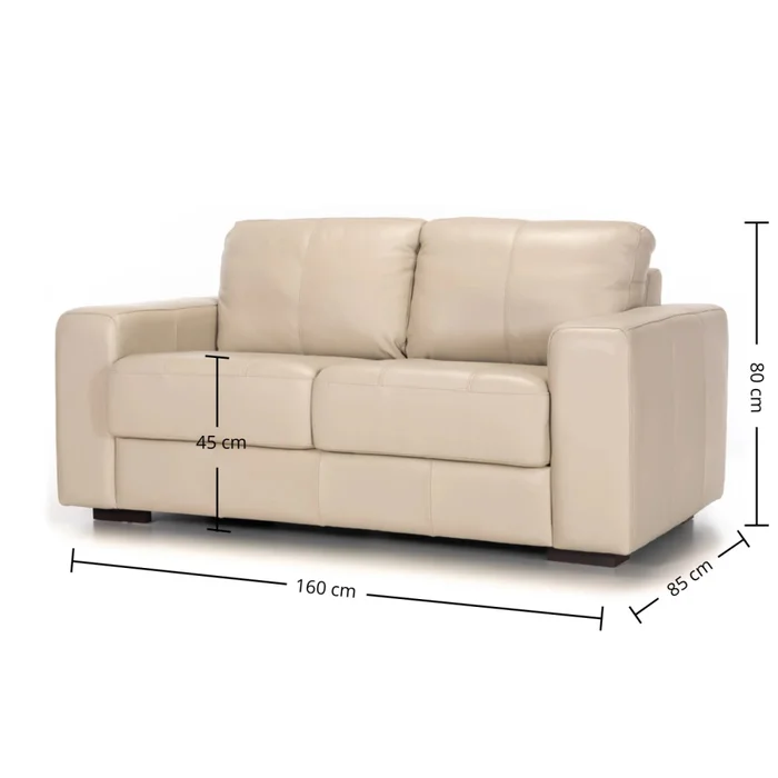 Sofá Colorado - Cuero Básico - 2 cuerpos - Arena - (Preventa) en Beige - Sillones y sofás, Uruguay | NYR, vista 3