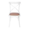 Silla De Comedor Madera Blanco Cruceta en Blanco - Sillas, Uruguay | Divino, vista 4 de 7