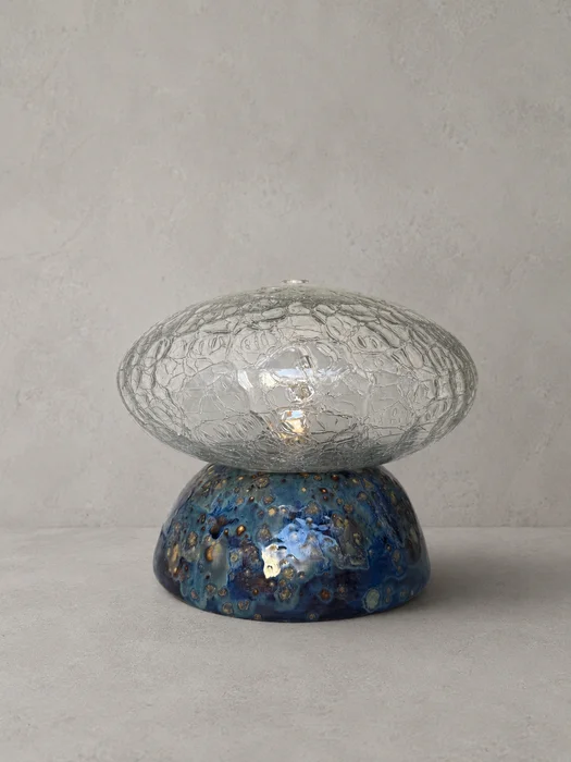Luminaria Alba Azul en Azul - Lámparas de mesa, Uruguay | Maruja objetos, vista 3